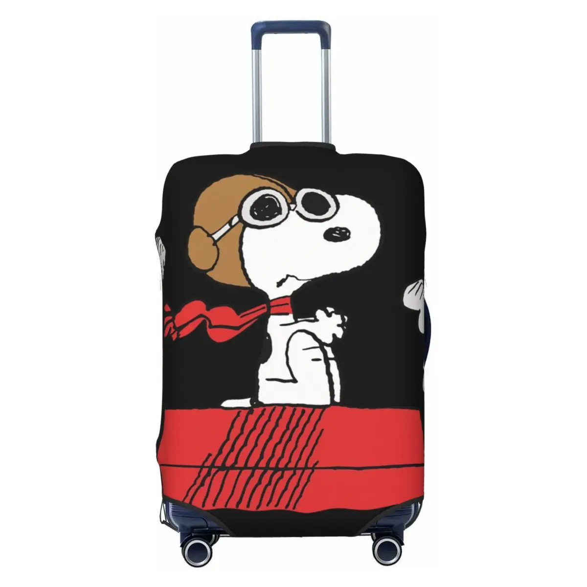 

Cartoon Snoopy Woodstock Travel Luggage Cover Elastic Suitcase Cover Protector Fit 18-32 Inch