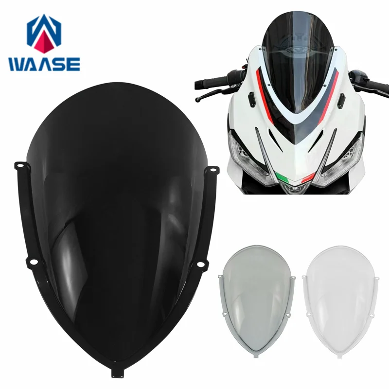 

WAASE For Aprilia RS457 RS 457 2024 2025 3mm Thickness Windscreen Windshield Wind Deflector Screen Visor Glass