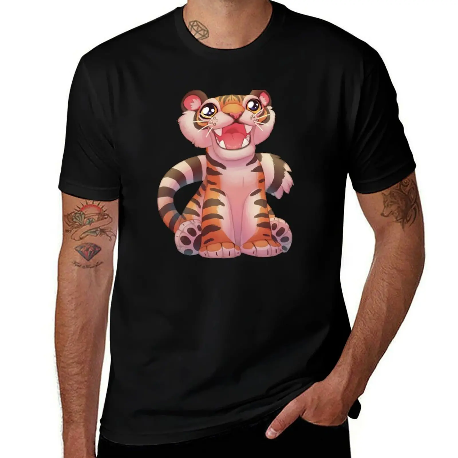 Tiny Tiger T-Shirt Festival Casual Short Sleeve T-Shirt