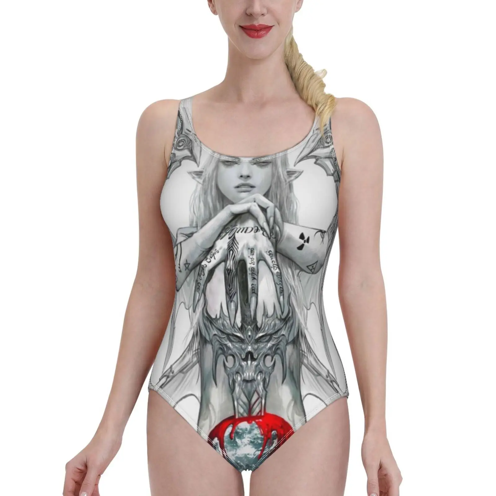 

Grimes Vll One-Piece Swimsuit Women Sexy Monokini Bathing Suits New Girl Beach Swimwear Grimes Geidi Primes Geidi Primes Claire