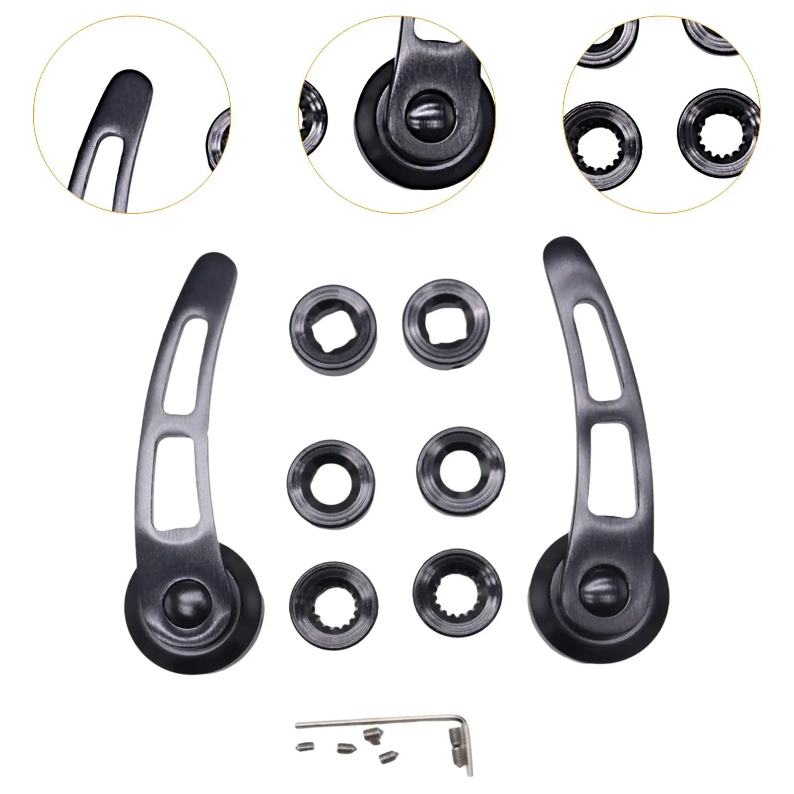 طقم مقبض الباب 4 1/4 بوصة يستبدل مباشرة لملحقات السيارات GMC