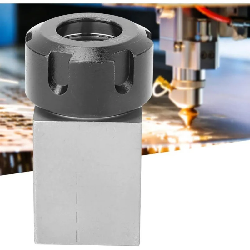 

ER25 Hard Steel Spring Chuck Collet Block - Square Holder Lathe Engraving & Cutting Machines, Metal Construction, Collet