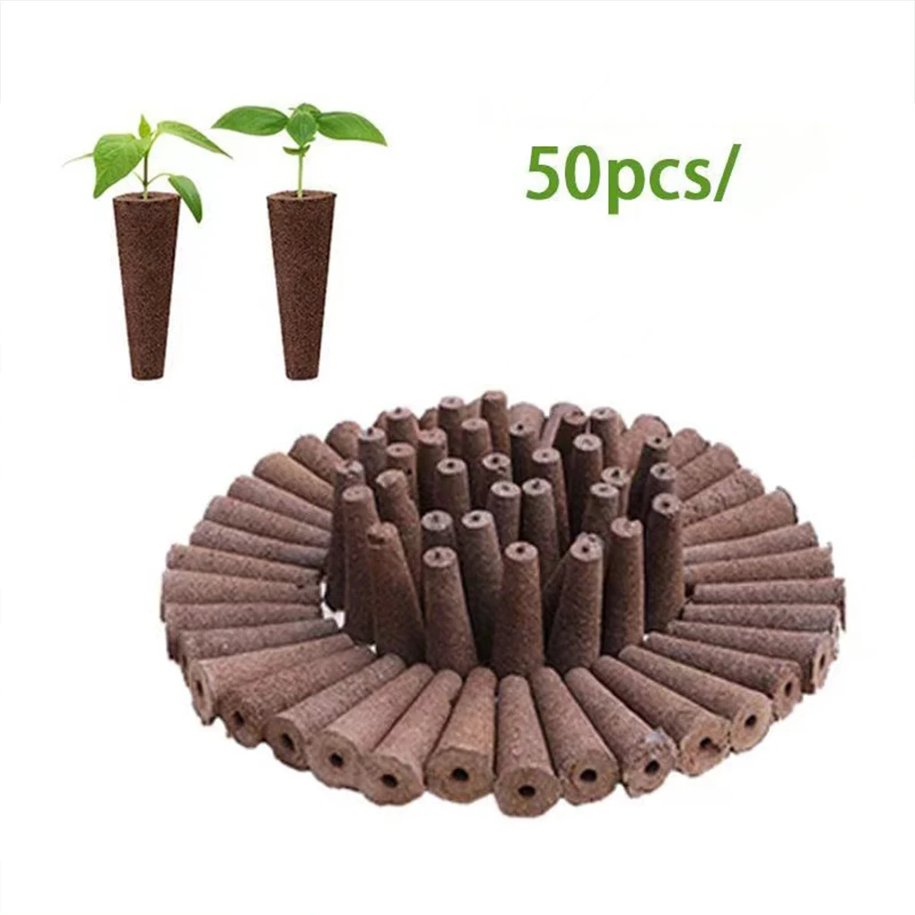 50PCS(1Pack) Seed Hydroponic Growing Sponges Seed Starter Sponges Water Absorbent Grow Pod Kit for Indoor Garden Accessorie