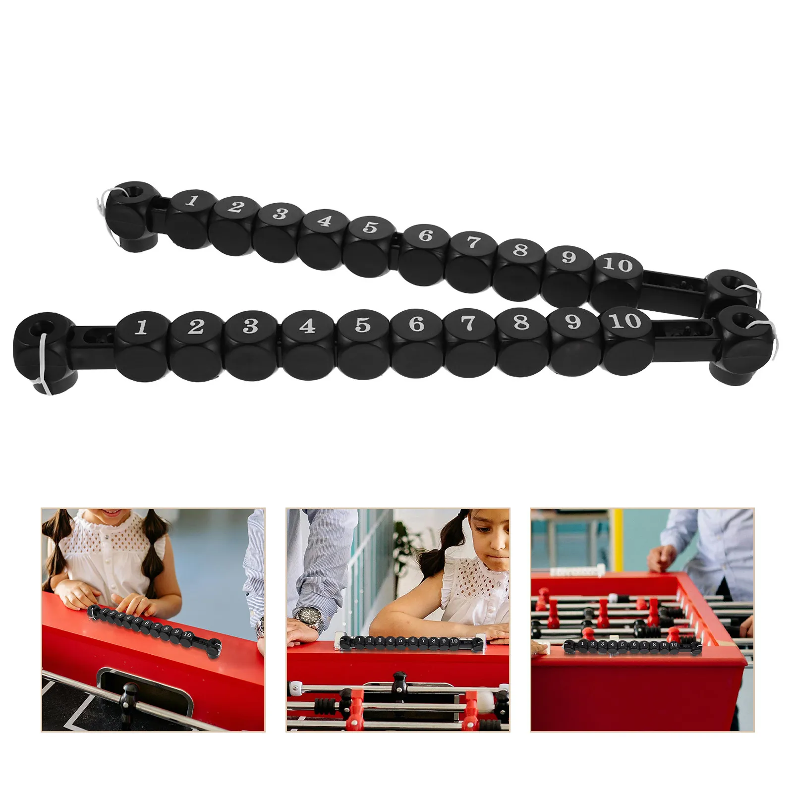 

4Pcs Foosball Table Score Counters Precision Scoring Units for Table Football Games Dual Keepers for Home Bar Game