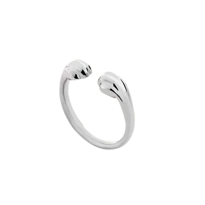 Luxury 925 Sterling Silver Simple Cat Ring Custom Name Ring Personalized Name Jewelry Christmas Gift for Her