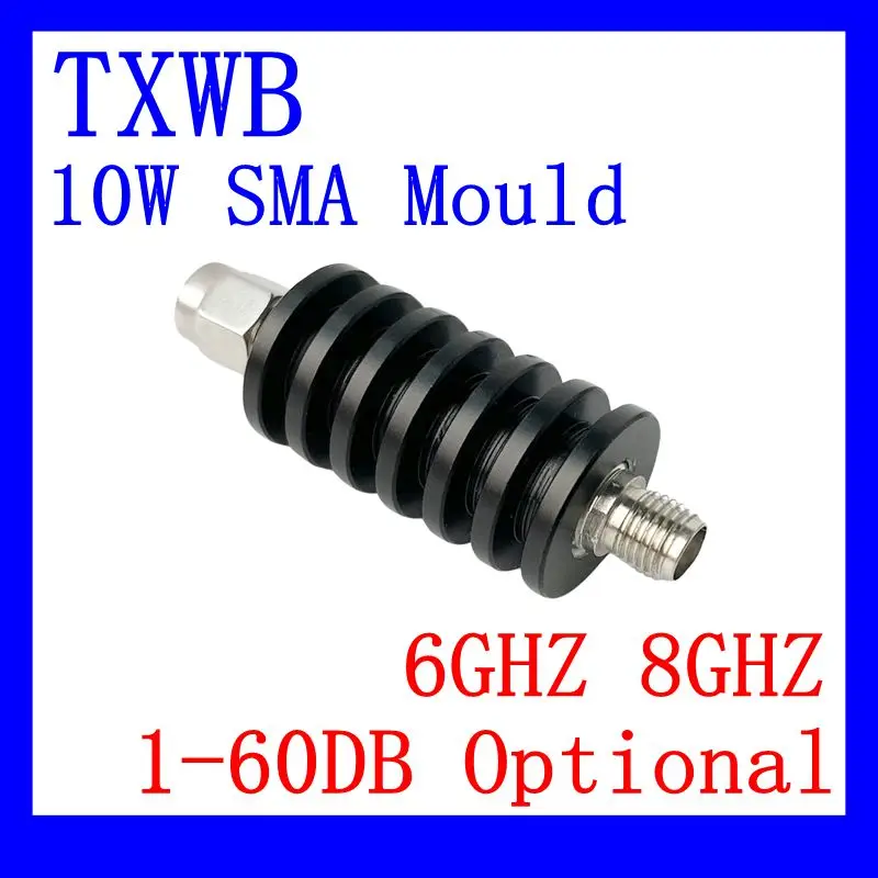 10W SMA-JK RF attenuator , DC -  6GHz /8GHZ,1db,2db.3db,5db,6db,10db,15db,20db, 30dB,40db.50db.60db