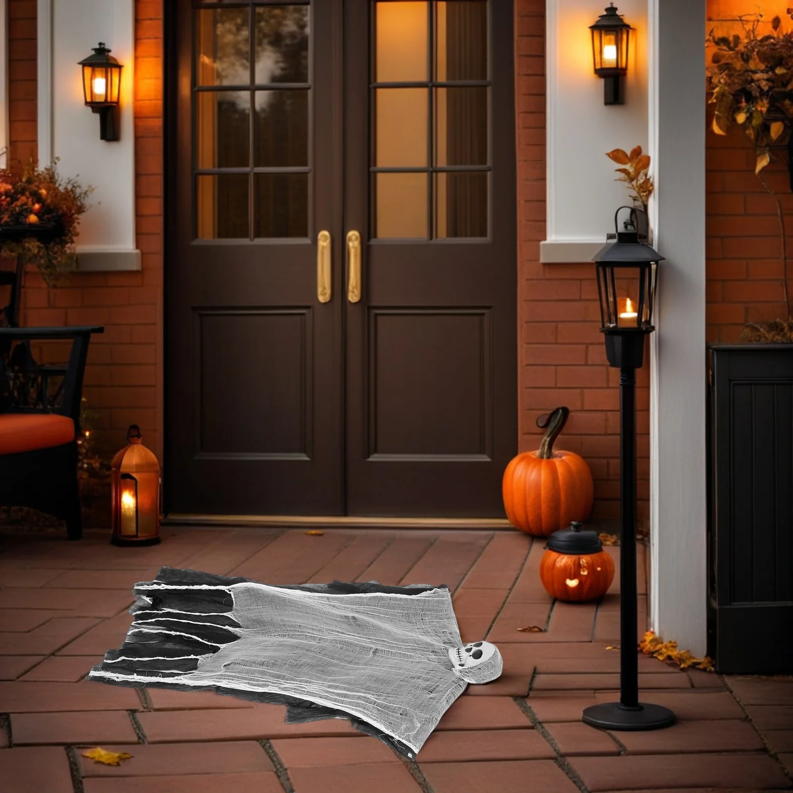 

Glowing Skull Decoration Halloween Light up Pathway Window Floating Ghost Plastic Scary Prop