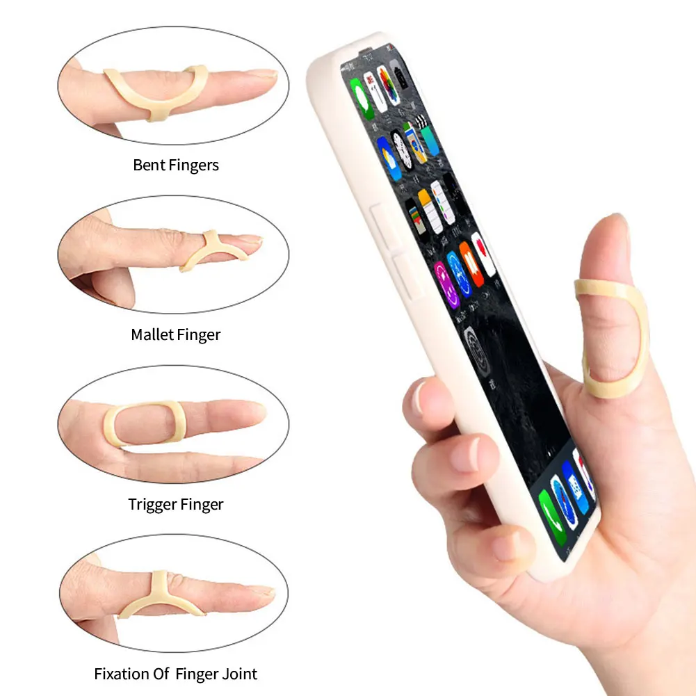 7 Stück Finger Splint Bracket Protector Glätten Arthritis Fingers chiene fest einstellbar gebrochen Finger gelenk Stabilisator