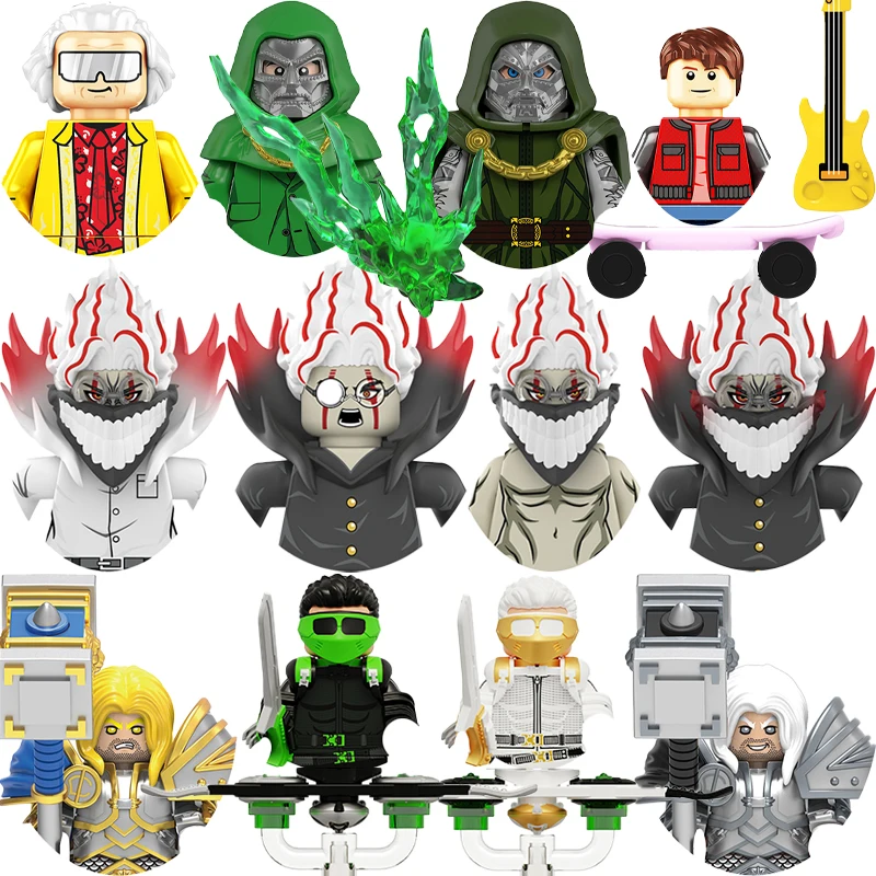 

New Doctor Doom South Park Blocks Bricks Arthas ForToys Gifts Dan Da Dan Mini Action Figures Children Building Blocks For Party