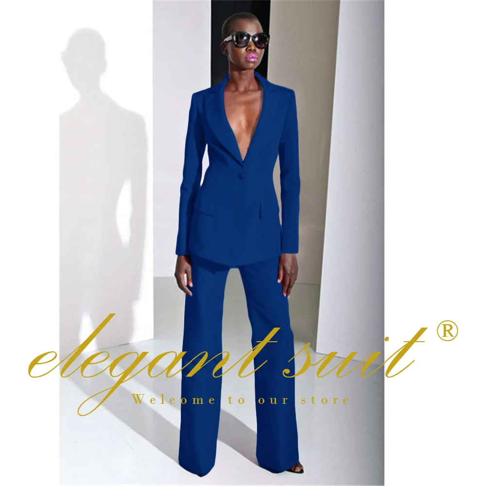 2-Piece Suit for Women, Straight Trousers and Formal Uniform, Casual Fashion, Custom