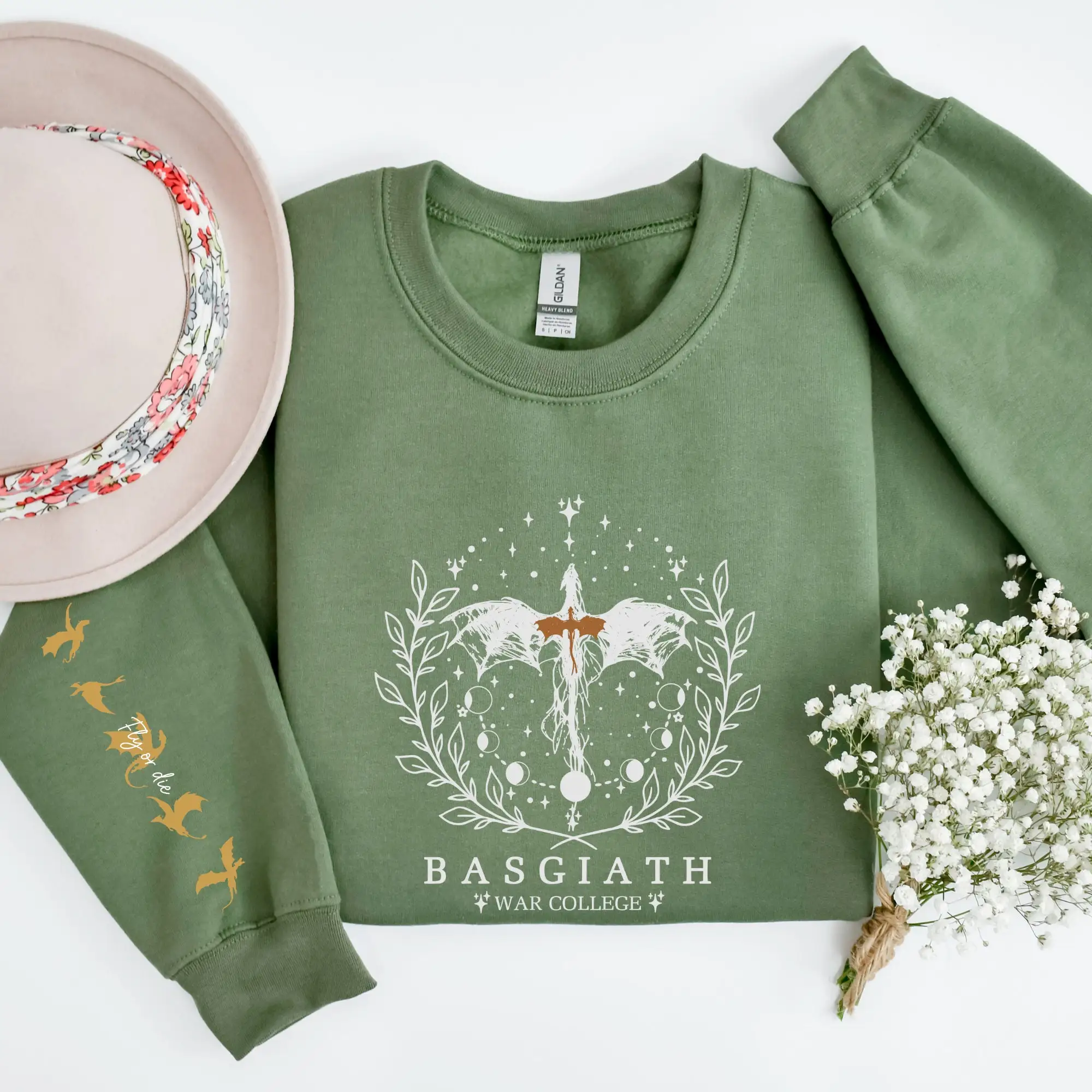 Basgiath War College Slogan Women Sweatshirt Animation Occidental Dragon Printing Sweater 2024 Animation Element Style Girl Tops