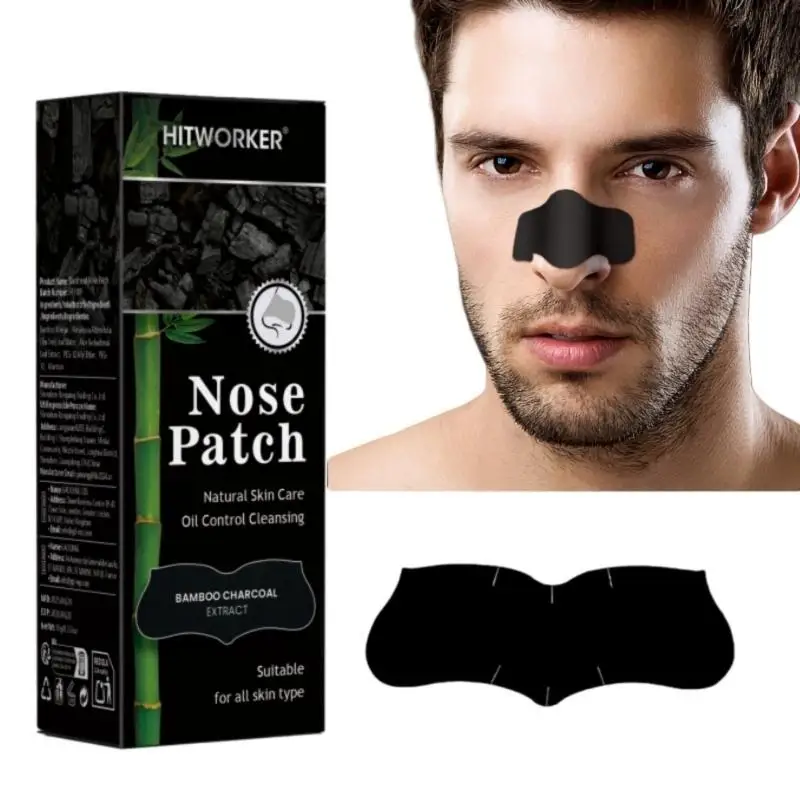20/30/50Pcs Bamboo Charcoal Nose Strips Deep Cleansing Blackhead Remover Mask Pore Minimizing Cleaning Patches For Nose Skin Car