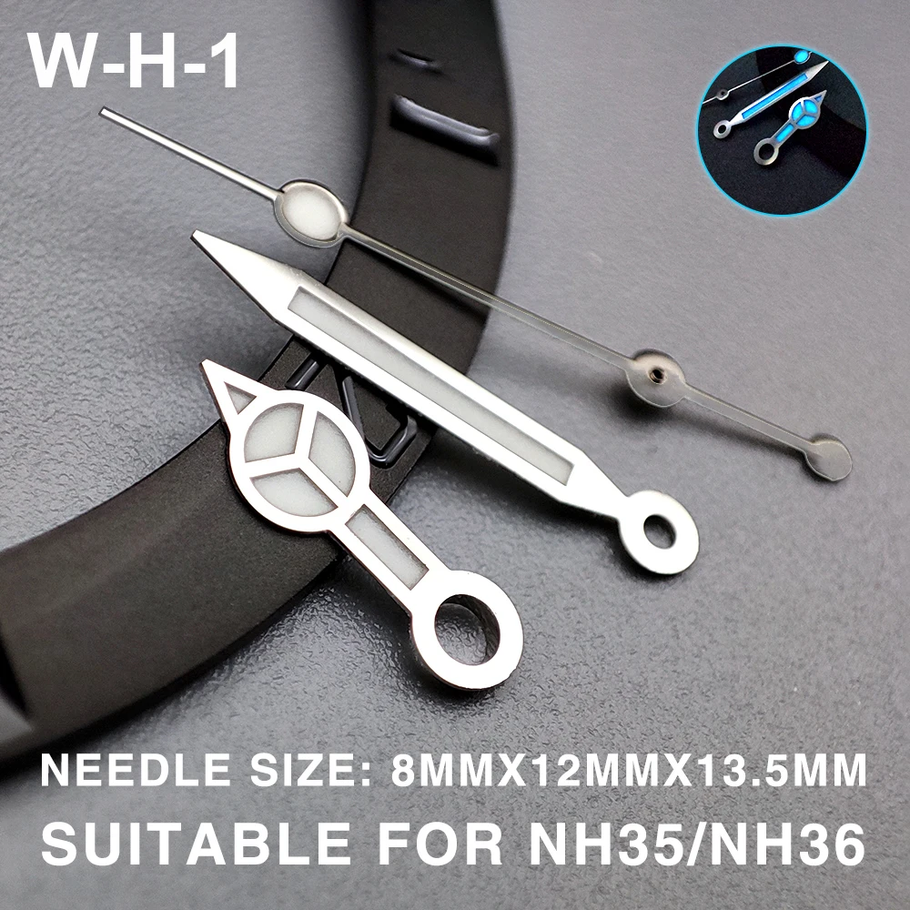 SUB/GMT/SKX Watch Hands Watch Needles Suitable For NH35/NH36 Movement Watches Green/Blue Luminous Modification Accessories