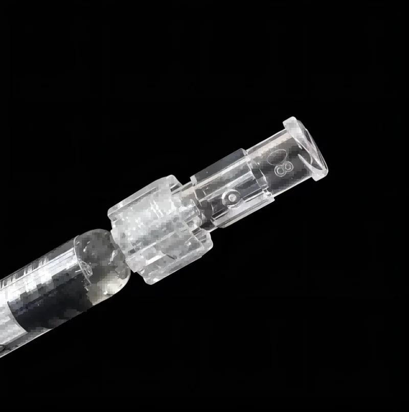 Luer Thread Connector Pp Material Transparent Syringe Double-Way Connector Easy And Durable Use In Sterile Environment Drug Guid