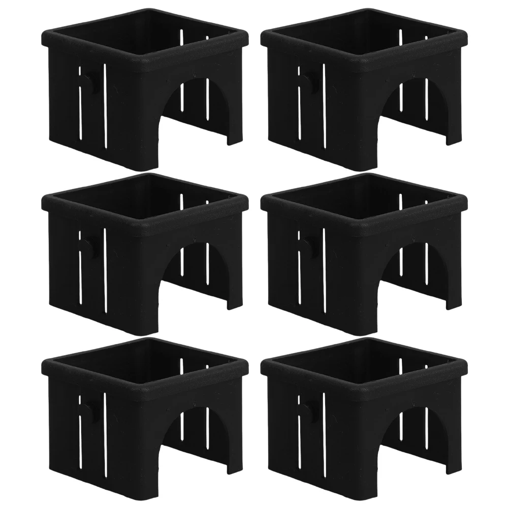 

6Pcs Hollow Square Tube Sleeve Adapter Fitness Gear Inner Tube Protector Sliding Converter Training Machine Parts