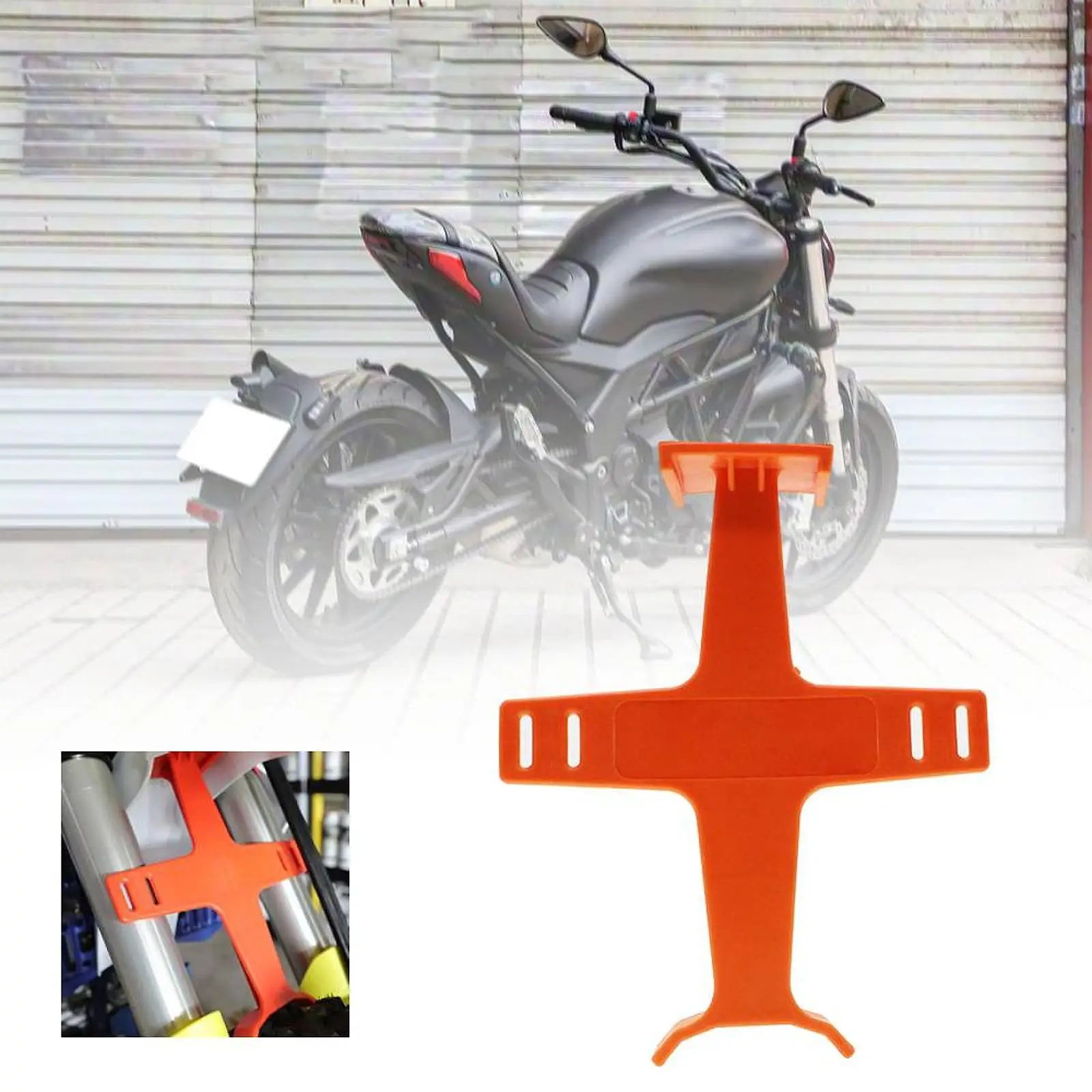 Universal Fork Guard Plastic Storage Protector Shock Absorber Support Bracket for Road Motorcycle Front Suspension