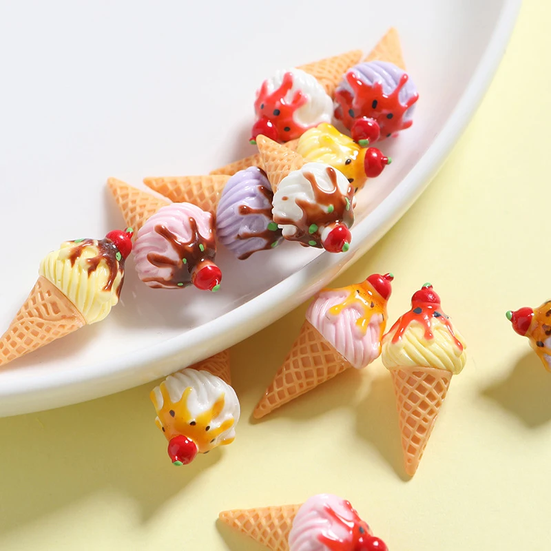 **3/6 piezas de soporte para helados en miniatura para casa de muñecas, modelo de soporte para conos de helado, juguete decorativo, accesorios para casa de muñecas**