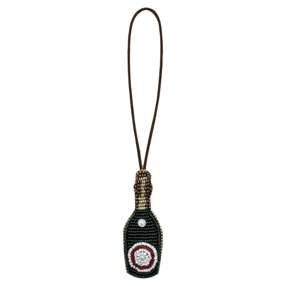 Multi-color Lanyard Rhinestone Pendant Key Chain 3D Bag Chain Charms Geometric Car Keyring Bag Accessories Bag Ornament