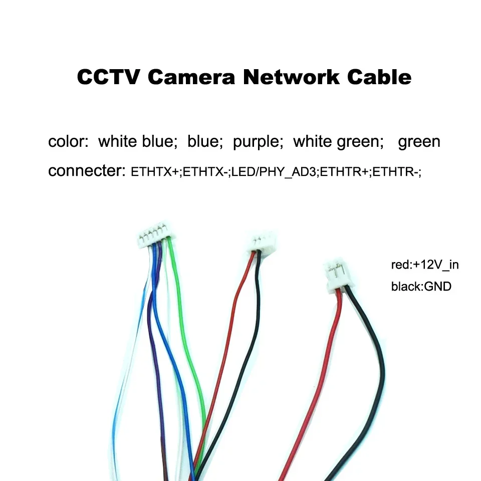 O cabo para a rede da câmera do IP do CCTV, substitua o cabo DC12V do RJ45