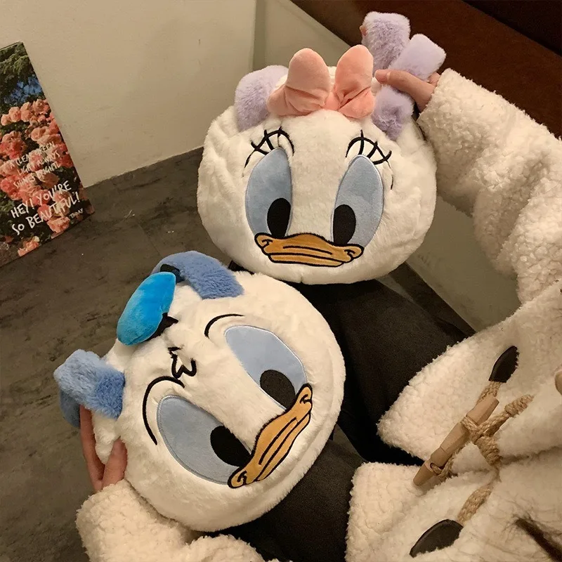 

Disney Cartoon Plush Toy Bag Hand-held Bow Donald Duck Gift Doll Girl Birthday Claw Doll Toy Children Cute Exquisite Gift Bag