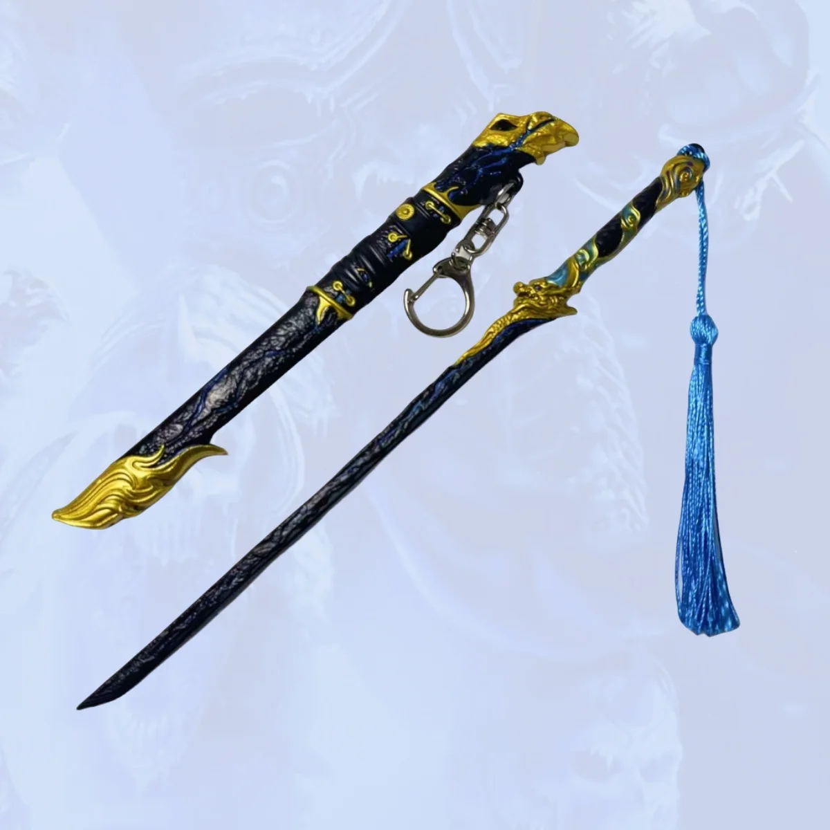 Épée Katana en métal Naraka Bladepoint de 9.8 pouces, couteau Ninja, sabre Katana japonais Original de samouraï, accessoires de Cosplay, jouet accessoire