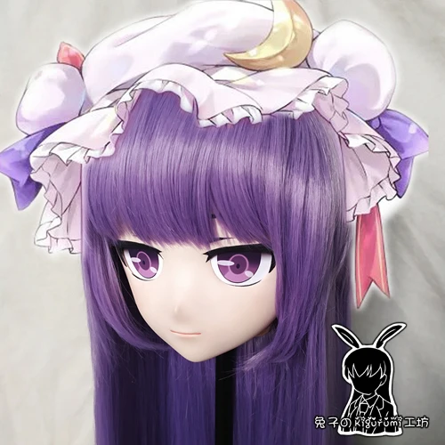 (RB298)Handmade Female/Girl Resin 3/4 Head Japanese Cartoon Character Cosplay Kigurumi Mask Crossdress Doll Mask