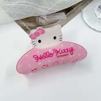 Hello Kitty Y2K 三麗鷗髮夾 女孩動漫可愛壓克力鯊魚夾 兒童髮飾 生日禮物玩具 10 最佳銷售 三麗鷗爪夾 - №2