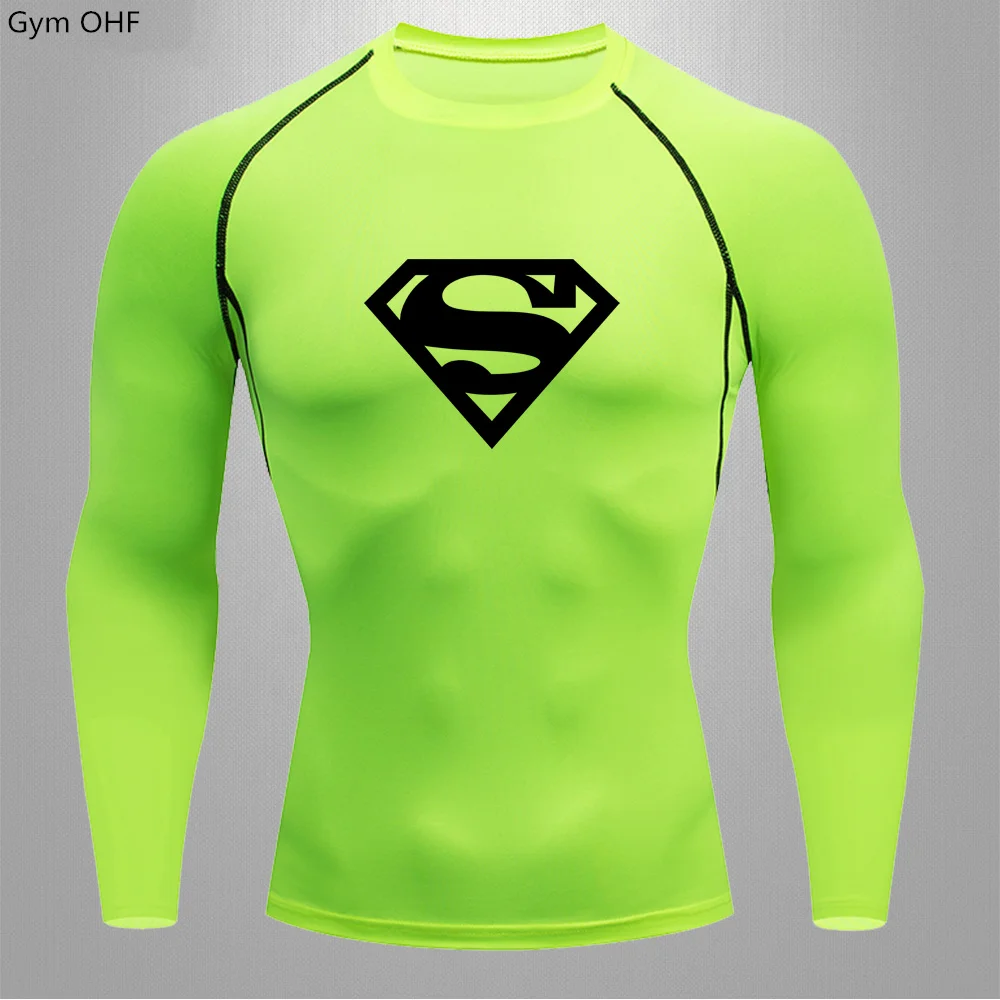 Men'S Sports T-Shirt, Pantyhose Top, Long Sleeved Quick Drying, Breathable Boxing, Jujitsu Camping Mma Rashguard