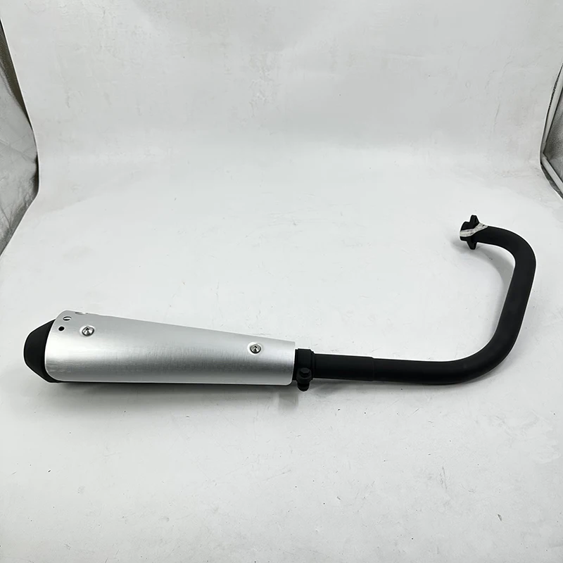 

Motorcycle EXHAUST SYSTEM - COMPLETE - QUIET - BLACK - WITH BRUSHED GUARD For MUTT Motorcycle Original Parts MPT-0204