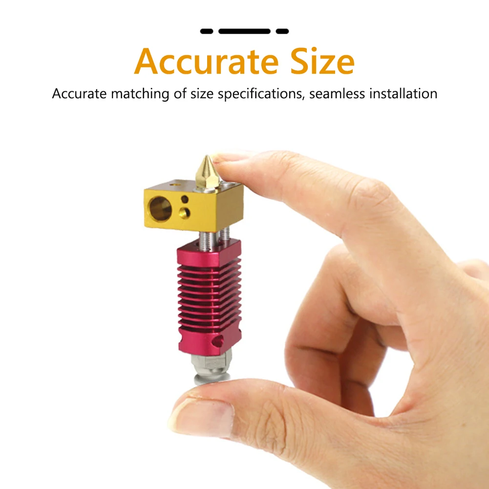 9x لتقوم بها بنفسك 0.4 مللي متر MK8 فوهة الطارد مجموعة نهاية ساخنة للطابعة Creality Ender 3 Pro ثلاثية الأبعاد