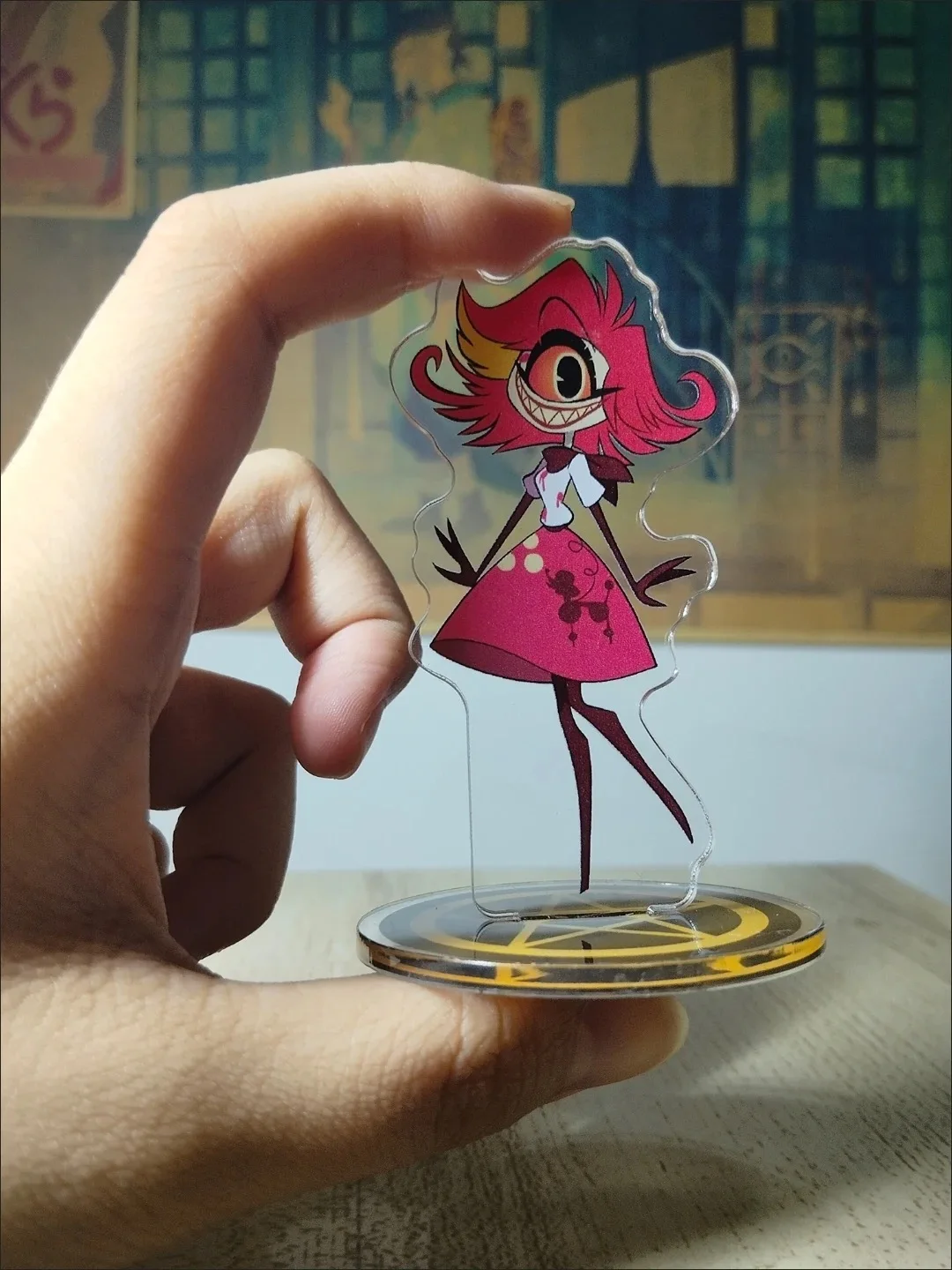 15cm Anime Surrounding Hell Inn Acrylic Plaque PVC Sharly Morning Star Vicki Alastoya Dang Angel Desktop Ornament Birthday Gift