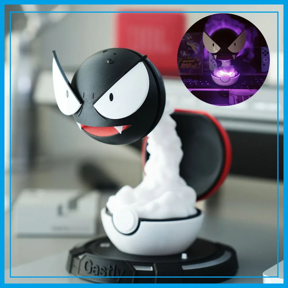 Pokemon Gastly Humidifier Anime Air Purifier Led Lamp Computer Table Decoration Anime Model Indoor Ambient Atomizer Customized