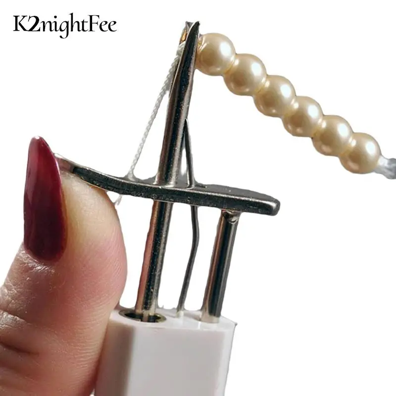 Decorative Safety Knots For DIY Jewelry Pearl Beading Tool Bead Knotting Craft Jewelry Bracelet Helper Tool Silk Thread