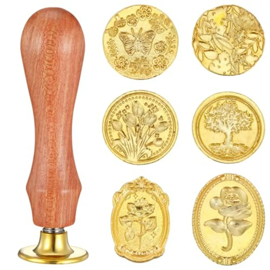 6 Pcs Wax Seal Stam… - image