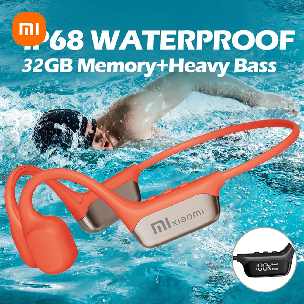 Xiaomi-auriculares de conducción ósea, inalámbricos, abiertos, Bluetooth 5,3, IPX8, para natación, Bluetooth, 32GB, MP3, deportivos