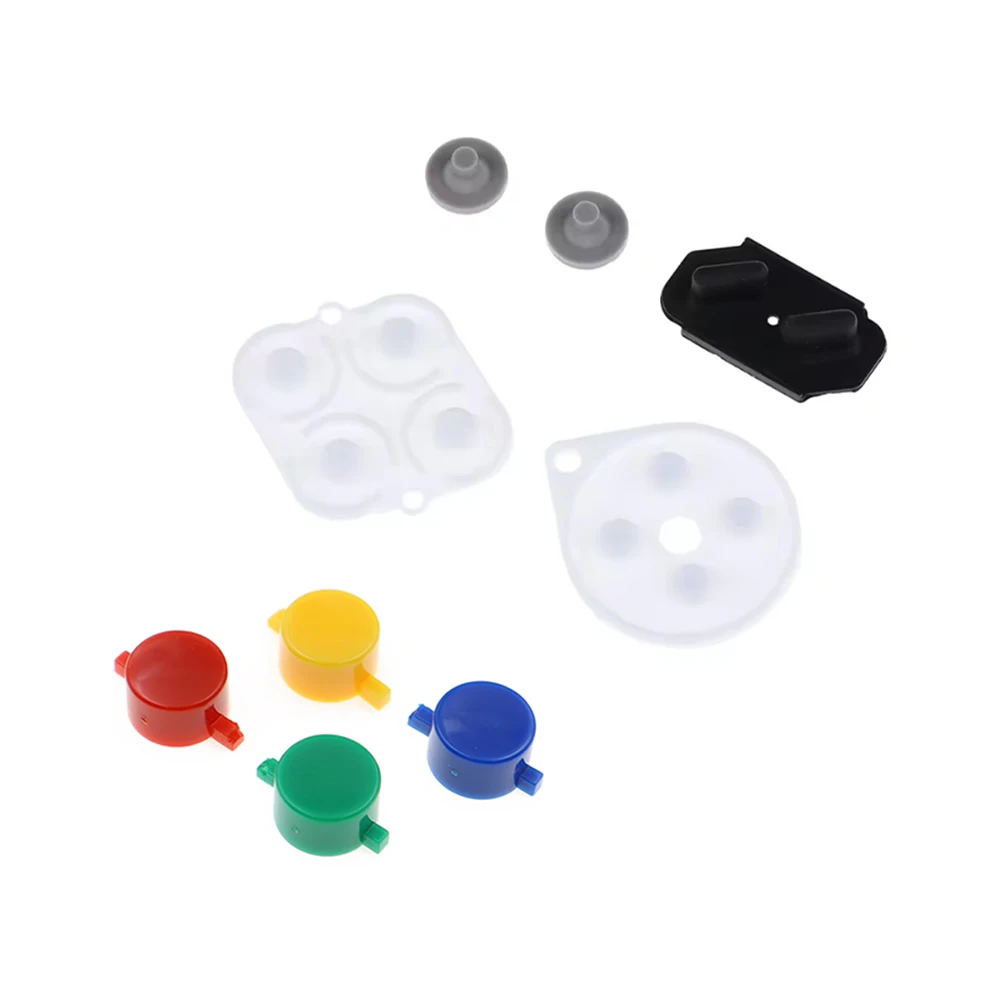 1Set For SNES ABXY Buttons Conductive Rubber Pad Set For Super Famicom Controller A B X Y Plastic Key Kit