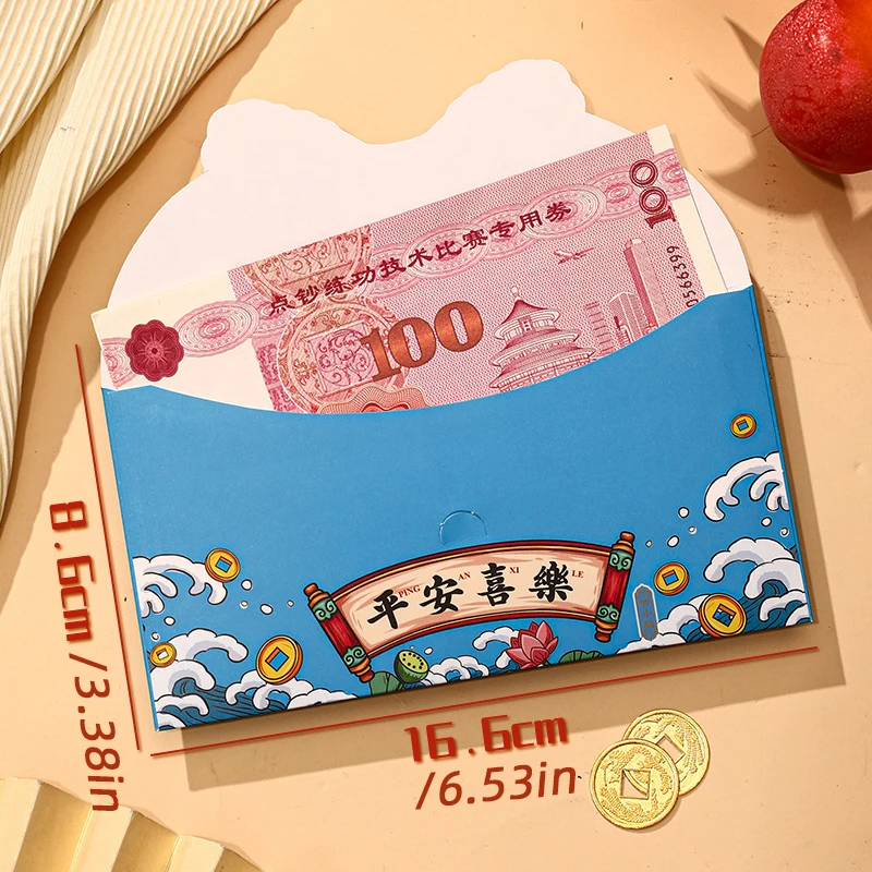 2025 Chinese Red Envelope Serpent Year Spring Festival Dance Lion Lucky CNY Red Envelopes Packet Envelope for Party New Year