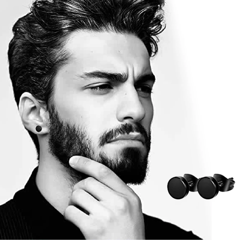

12 Pair Stainless Steel Hoop Earrings Jewelry Piercing for Men Women Punk Gothic