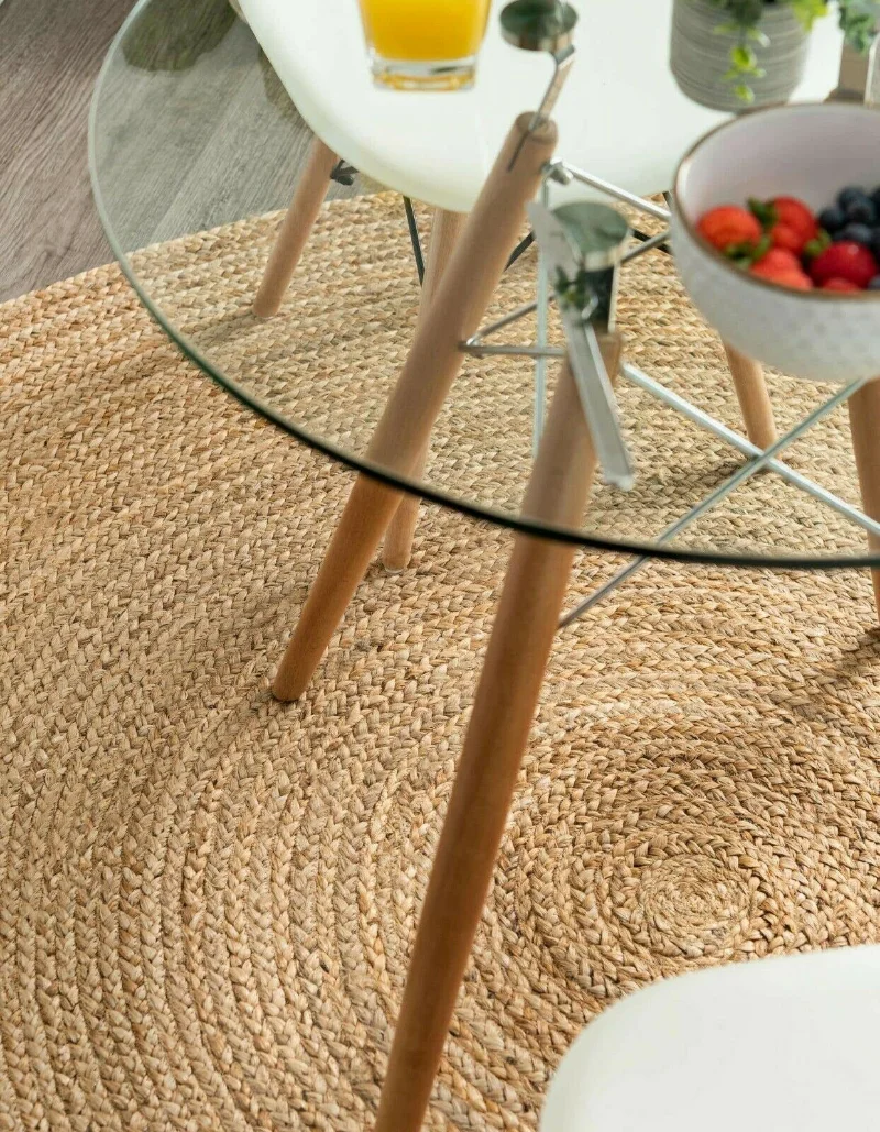 Carpets for Living Room Round Jute Rug 100% Natural Handmade Farmhouse Modern Rustic Look Outdoor Rugs Home Decor