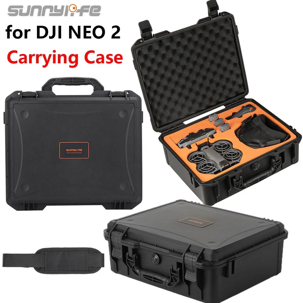 

Sunnylife Safety Storage Case For DJI Neo 2 Portable Handbag Outdoor Carrying Case For DJI RC N3 Controller Hard Box Drone Bag