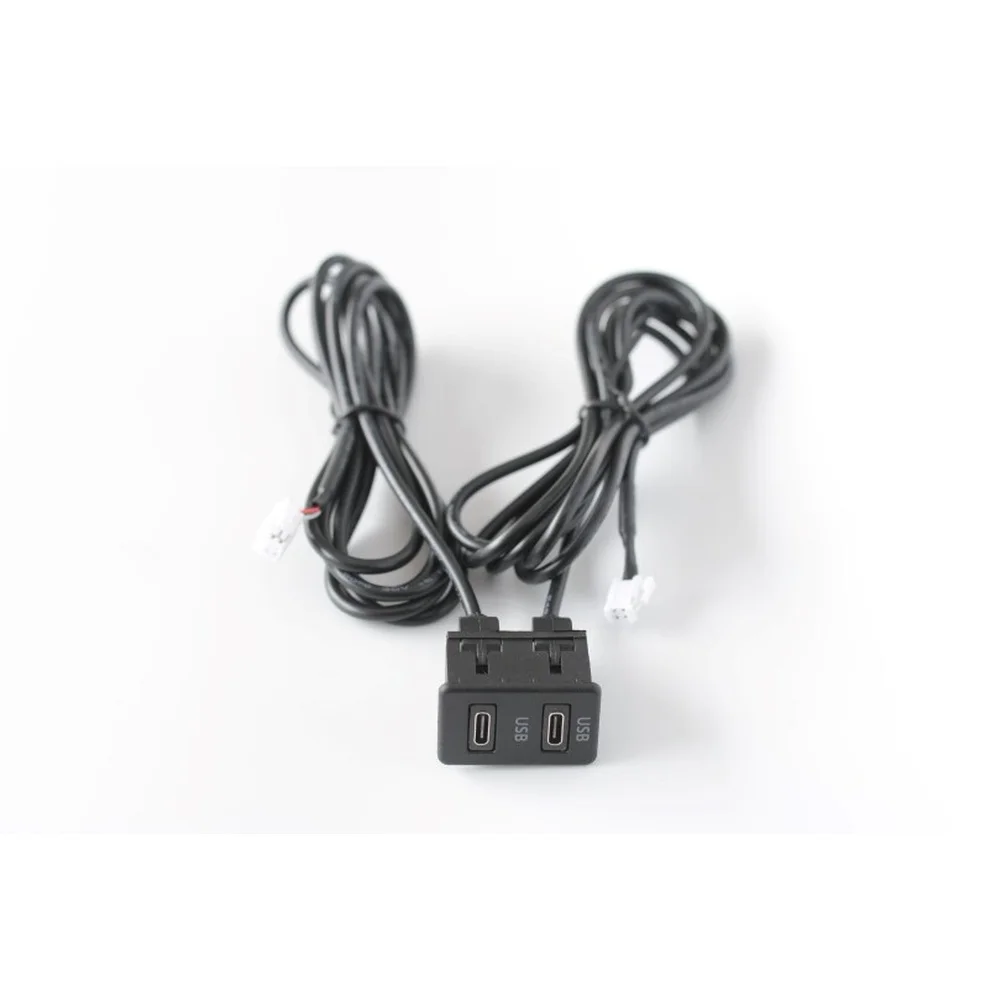 For In-Car Music Setup Black Car USB-C Panel Compatible Car Audio Accessories Car Audio Interface RoHS Certified