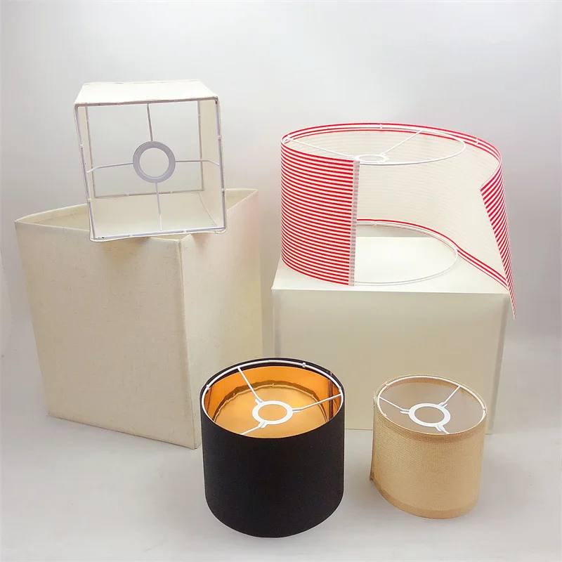 

DIY Lampshade Ring Kit Round Frame Wire Connector Assembly Making Iron Table Floor Adapter Lamp Shade Rings Parts