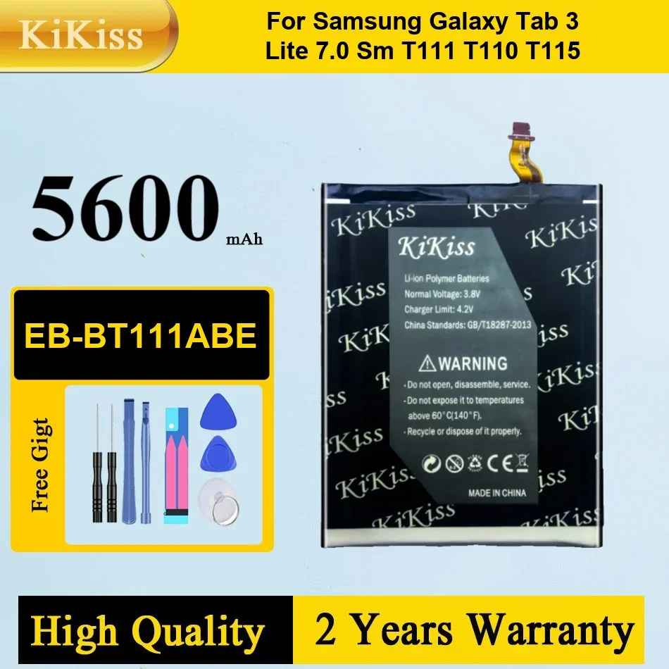 

EB-BT115ABC EB-BT116ABE EB-BT111ABE 3600mAh Battery for Samsung Tab 3 Lite SM-T110 SM-T111 T116 T115 Replacement Batteries