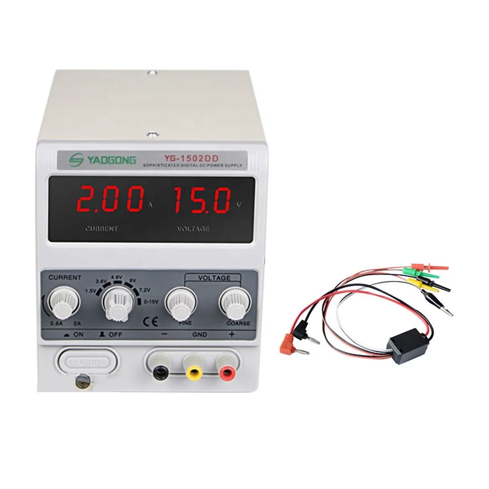 1502DD Adjustable Electronic Maintenance Ammeter Digital Display DC Regulated Power Supply Soldering Station New Used