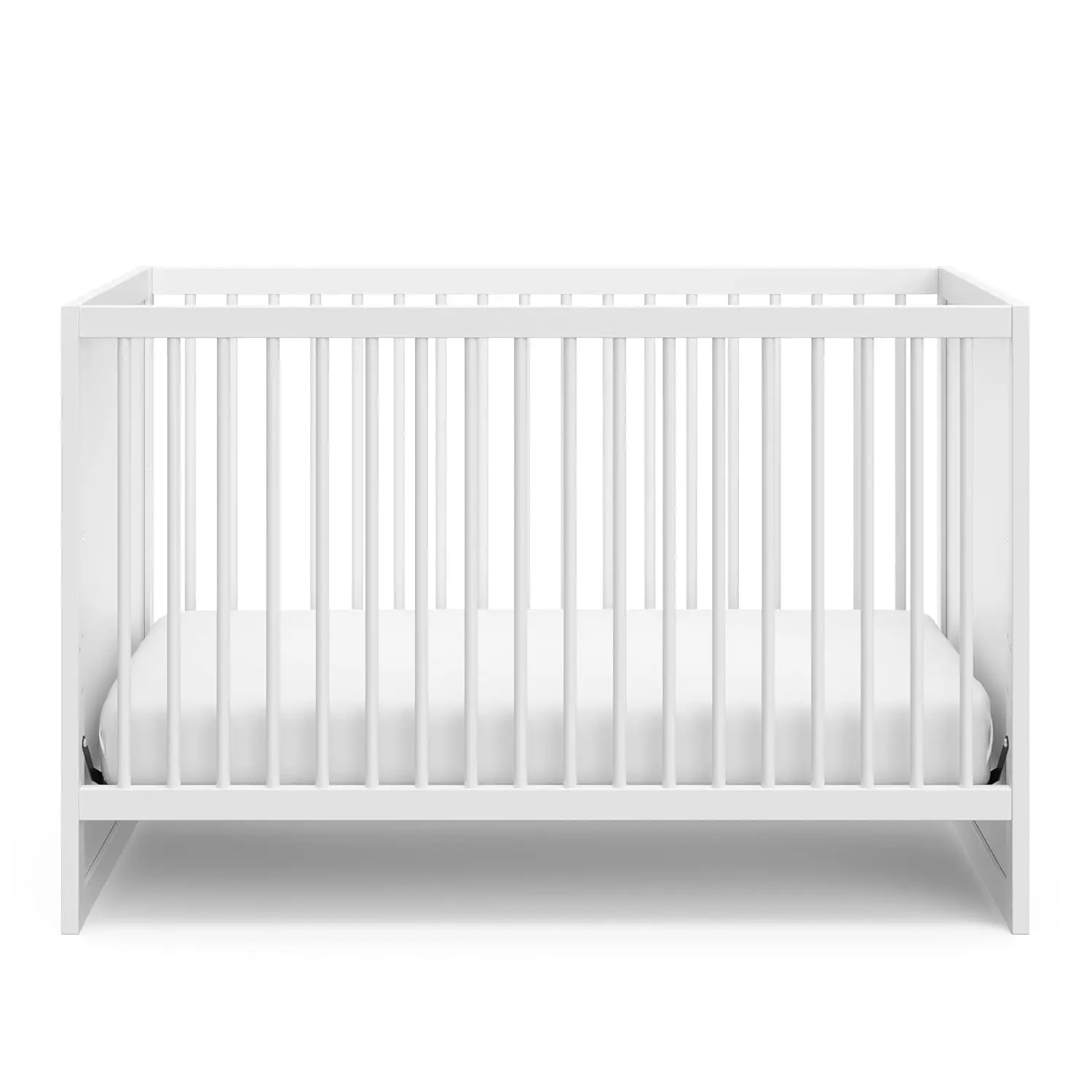 Storkcraft Calabasas 3-in-1 Convertible Crib (White) – GREENGUARD Gold Certified, Fits Standard Crib Mattress,