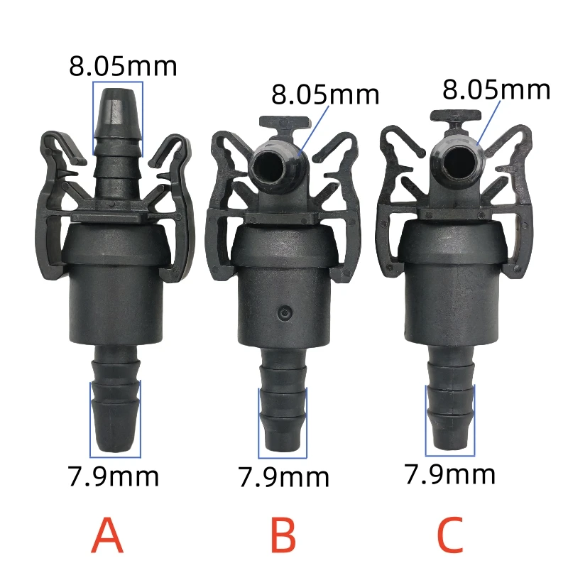 plastic male and female Cooling pipe fittings auto fastner water tank quick-connect kettle accessories with clip 1set