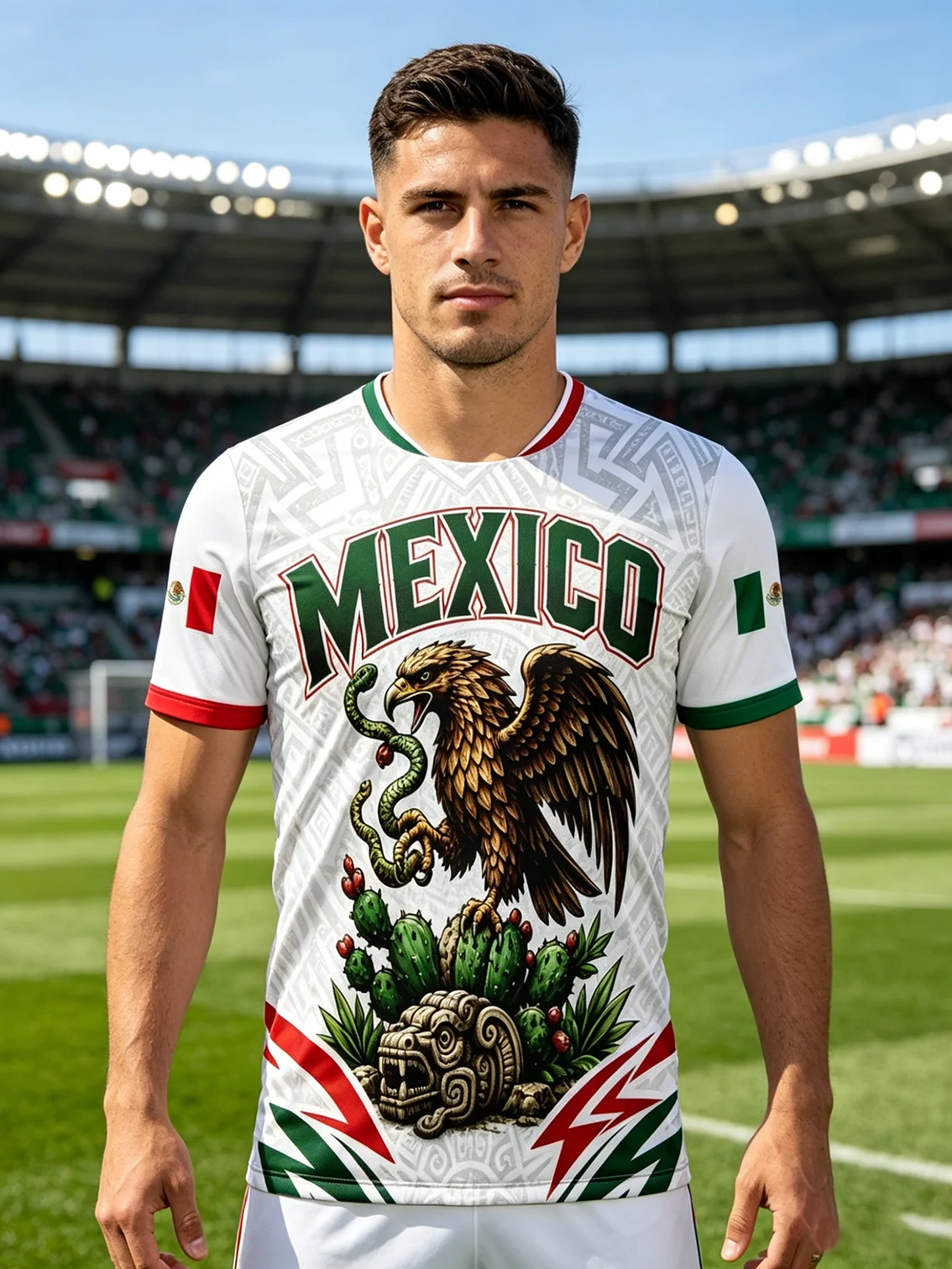 New 2026 themed Mexico football jersey helps you cheer for the national team with ethnic features