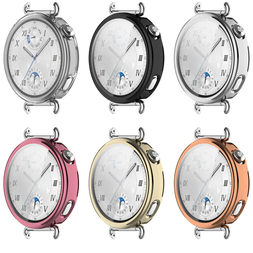 화웨이 워치 GT6 41mm용 TPU 보호 케이스, 스크래치 방지 풀 프로텍션 스크린 프로텍터 범퍼 커버