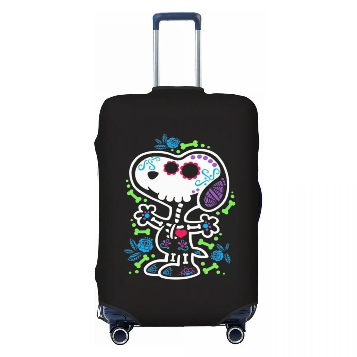 

Custom Custom S-snoopys Animatd Cartoon Skeleton Luggage Cover Protector Dust Proof Travel Suitcase Covers