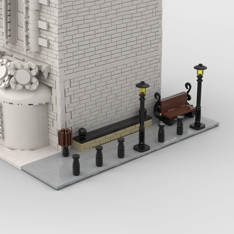 2188 pièces Street View coin bâtiment modulaire bloc de construction modèle enfants Puzzle bricolage assemblage blocs de construction cadeau de noël